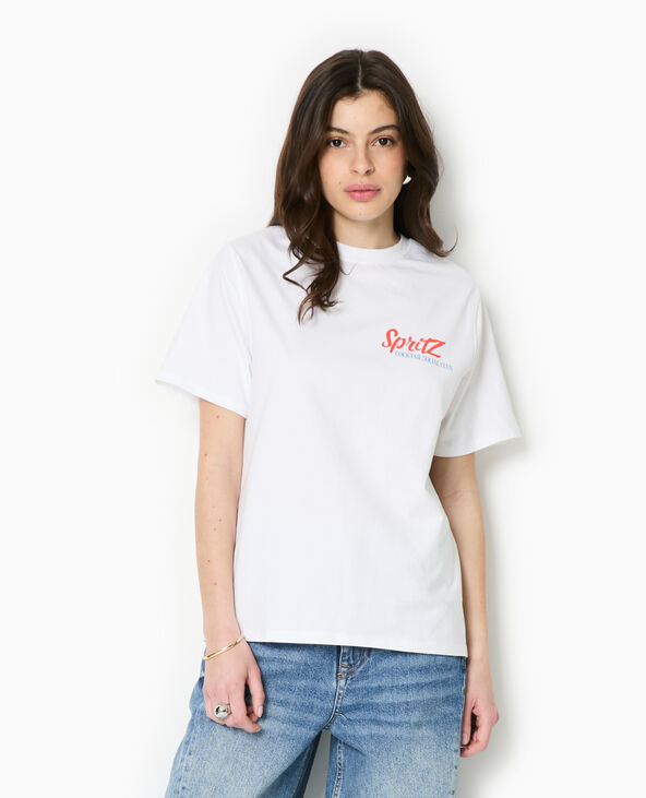 T-shirt oversize print SPRITZ blanc - Pimkie