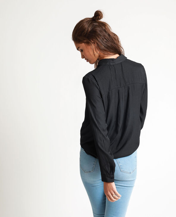 Chemise satinée noir - Pimkie
