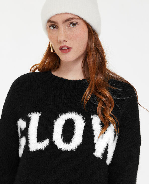 Pull oversize en grosse maille