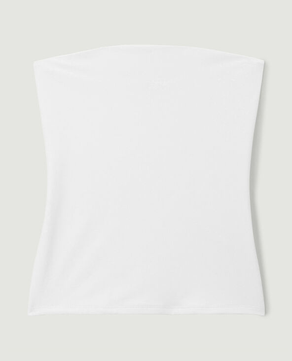 Top bustier blanc - Pimkie
