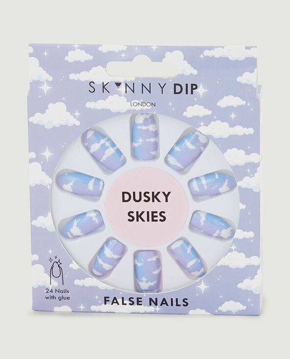 Lot de 24 faux ongles violet - Pimkie