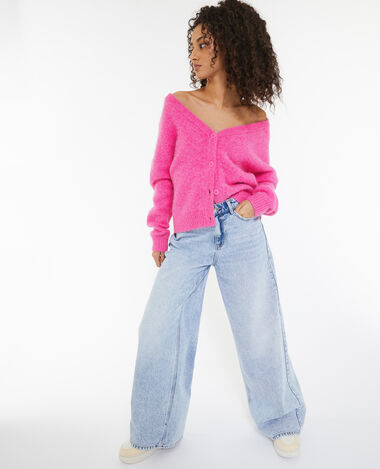 Gilet en maille douce et chaude rose - Pimkie