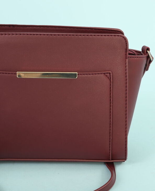 Sac boxy trapèze bordeaux - Pimkie