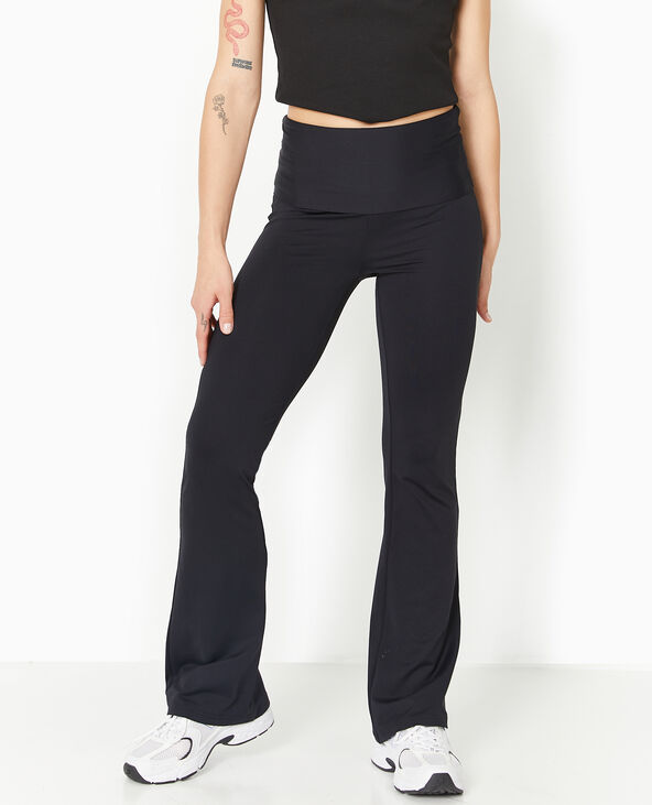 Pantalon flare avec ceinture large noir - Pimkie