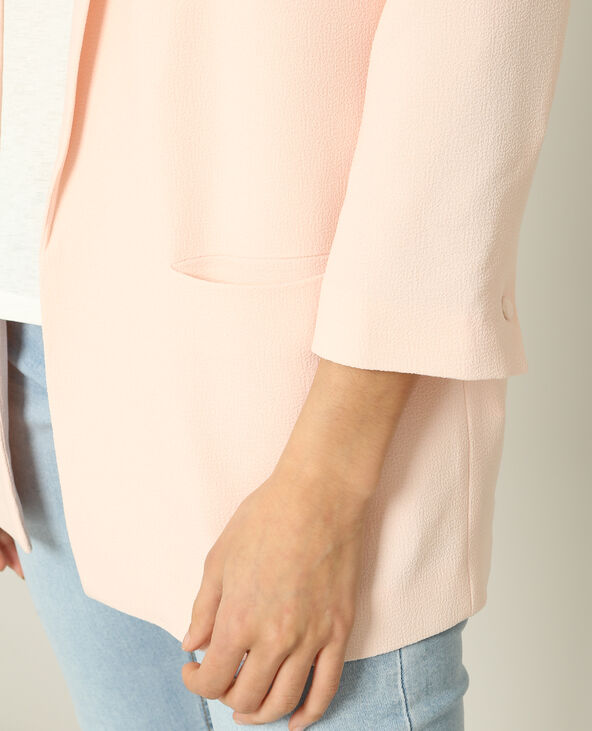 Blazer en crêpe rose clair - Pimkie