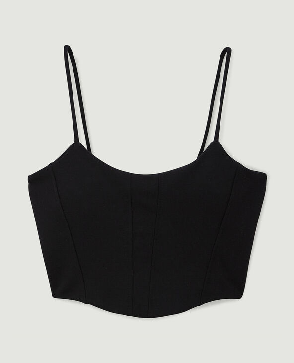 Brassière à bretelles noir - Pimkie