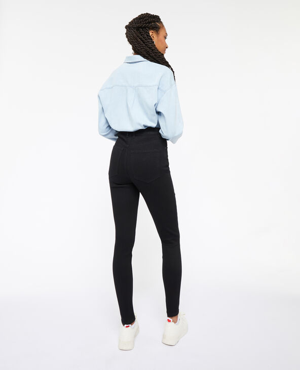 Jean skinny taille haute noir - Pimkie