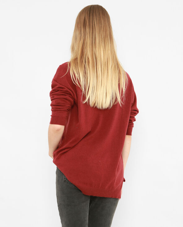 Pull long bordeaux - Pimkie