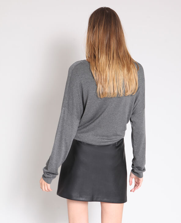 Pull à clous gris chiné - Pimkie