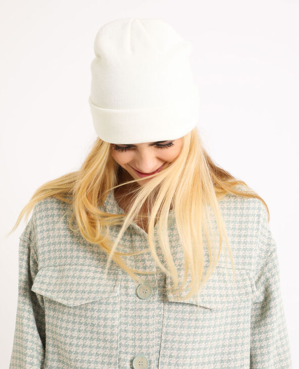 Bonnet en maille écru - Pimkie