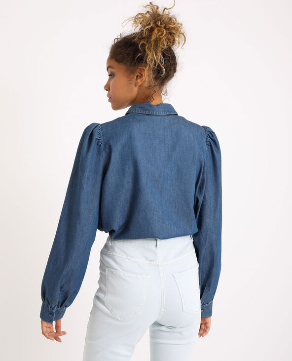 Chemise en jean bleu - Pimkie