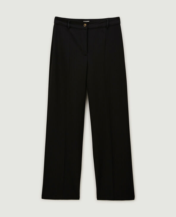 Pantalon droit taille haute noir - Pimkie