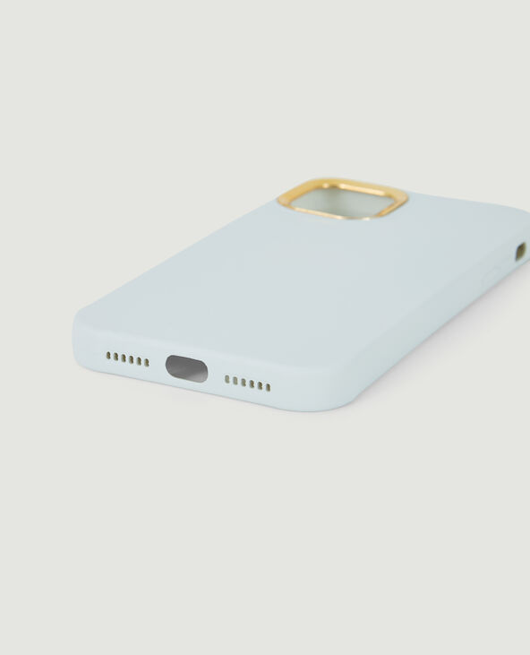 Coque iPhone contour doré écru - Pimkie