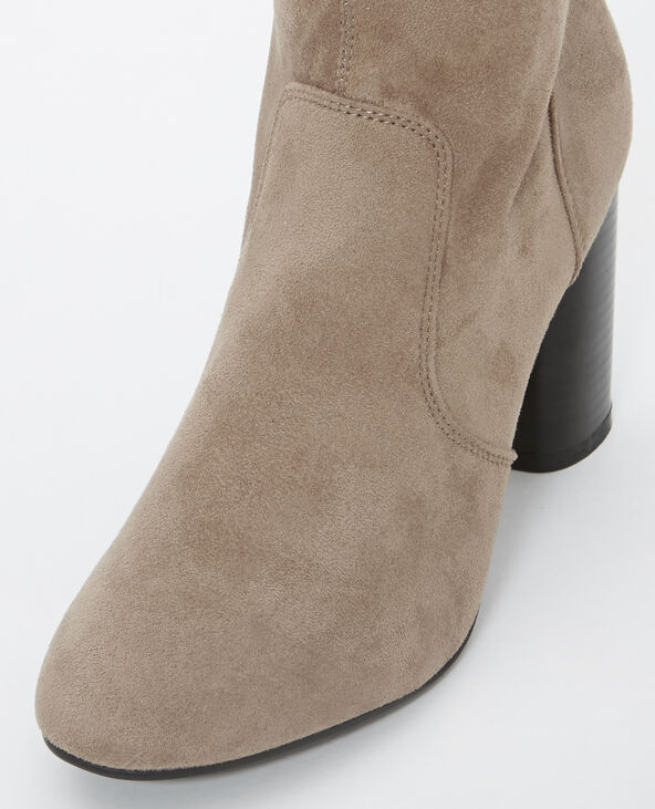 Boots effet peau marron - Pimkie