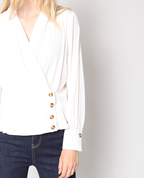 Blouse croisée blanc - Pimkie