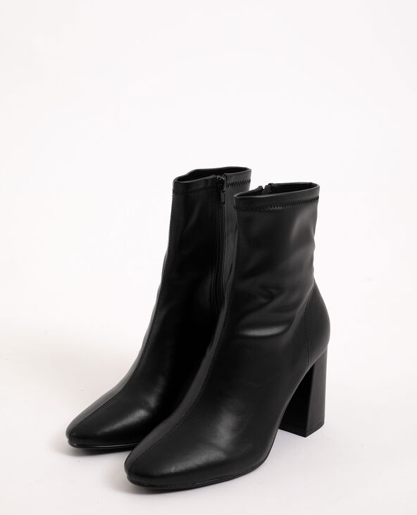 Boots à talons hauts noir - Pimkie