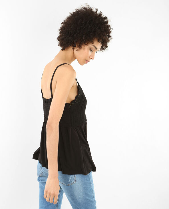 Top en crochet noir - Pimkie