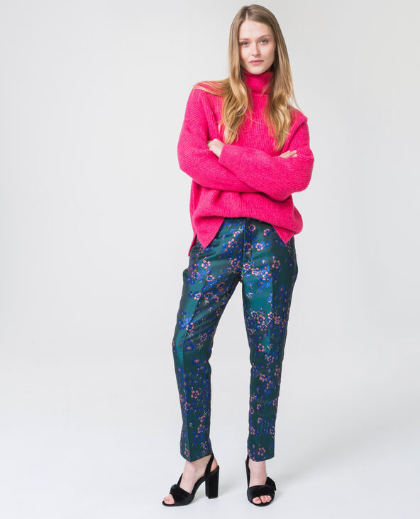 Pull chaud col roulé rose fuchsia - Pimkie