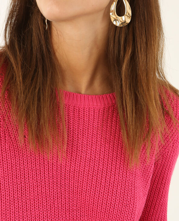 Pull basique rose fuchsia - Pimkie