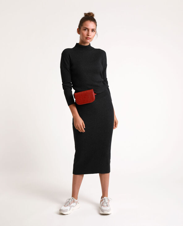 Robe pull longue noir - Pimkie