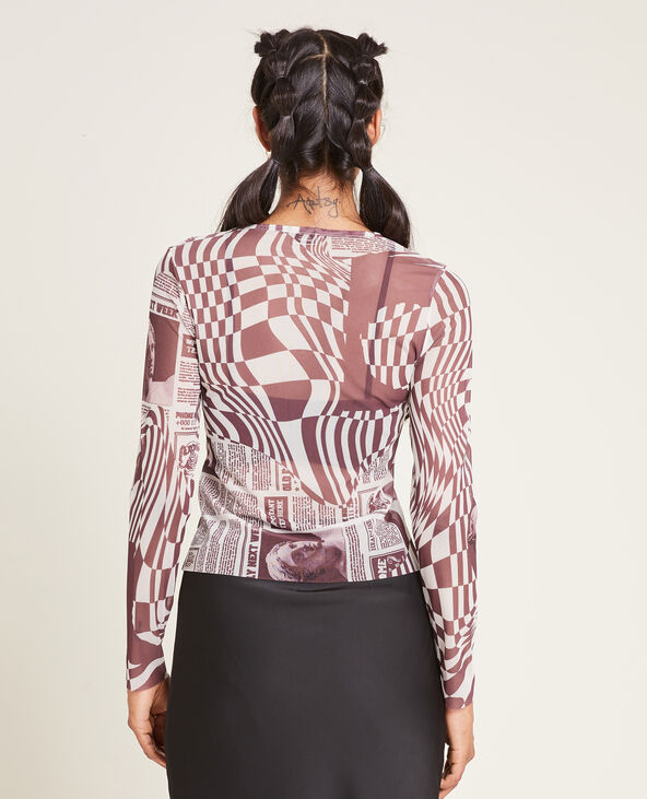 Top en maille transparente blanc - Pimkie