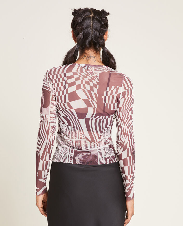 Top en maille transparente blanc - Pimkie