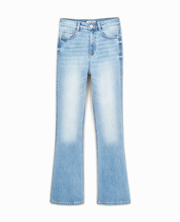 Jean flare taille haute bleu - Pimkie