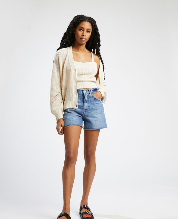 Gilet ajouré blanc - Pimkie