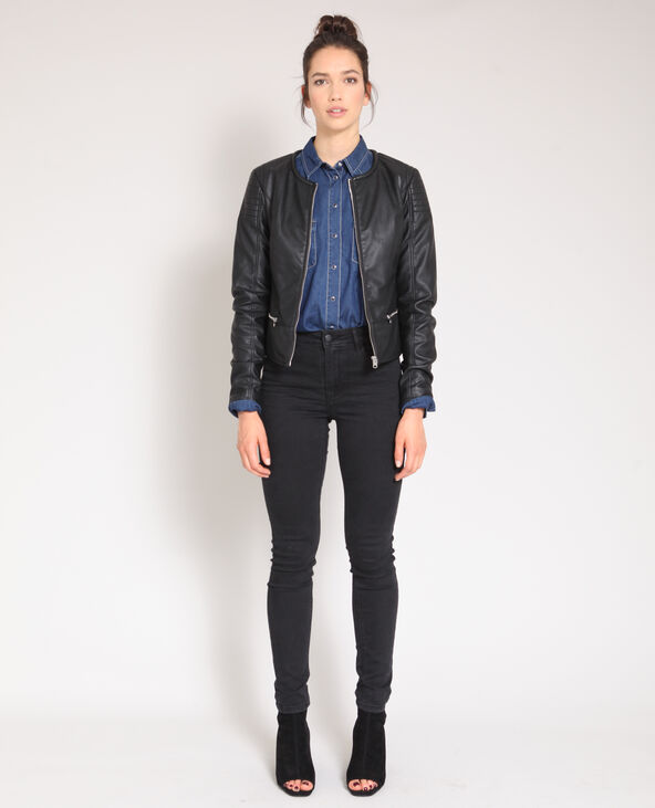Veste en simili cuir Pimkie