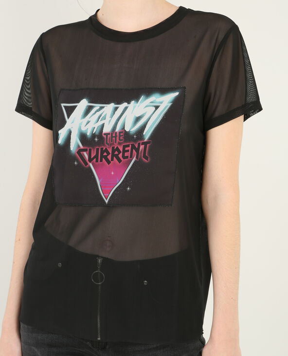 T-shirt graphique noir - Pimkie