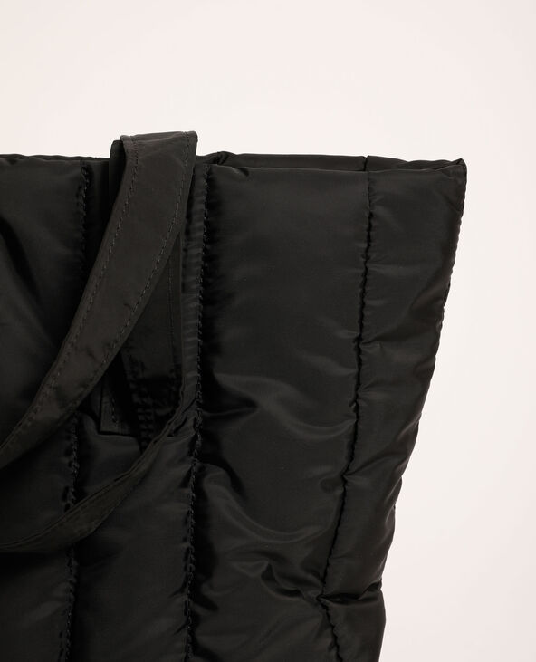 Sac cabas matelassé noir - Pimkie