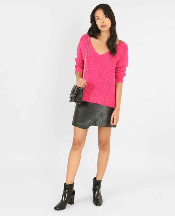 Pull en maille chaude rose fuchsia - Pimkie