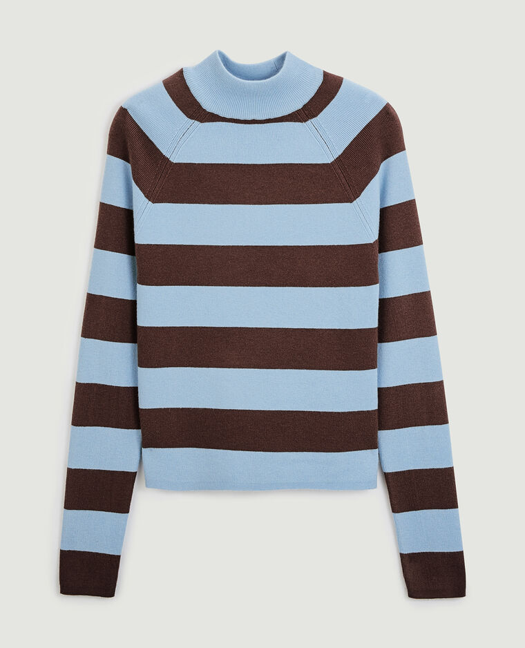 Pull fin col montant bleu - Pimkie