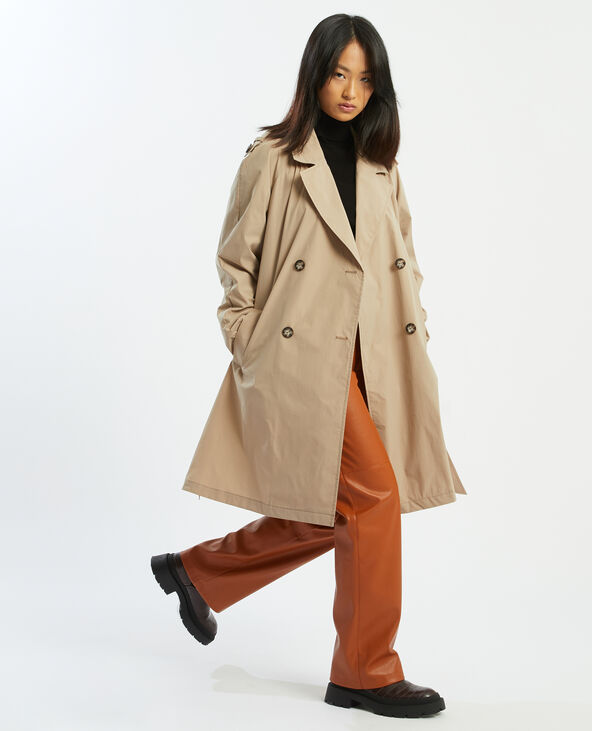 Trench long gris clair - Pimkie