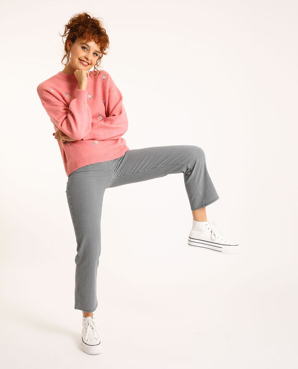 Pull brodé rose - Pimkie