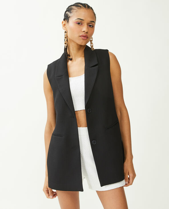 Veste blazer sans manche noir - Pimkie