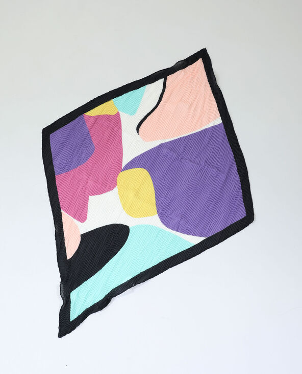 Foulard plissé bleu - Pimkie
