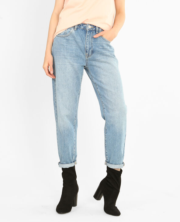 Jean mum bleu foncé - Pimkie