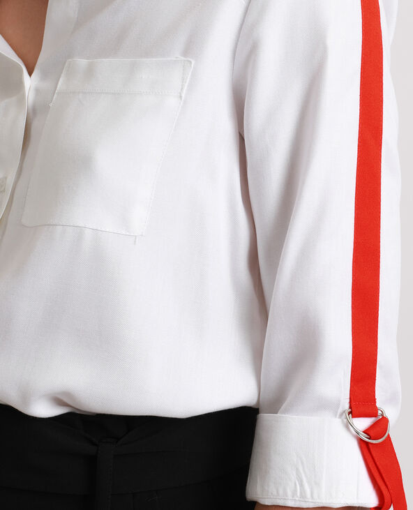 Chemise avec bande contrastante blanc - Pimkie