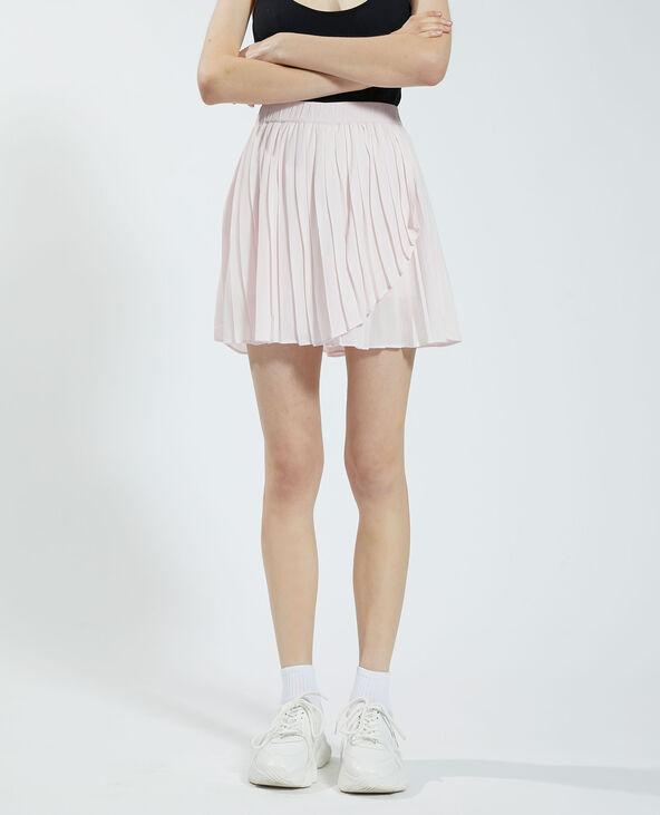 Jupe-short plissée rose clair - Pimkie