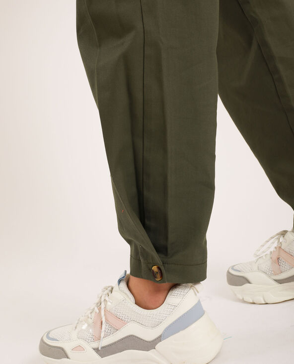 Pantalon à plis taupe - Pimkie