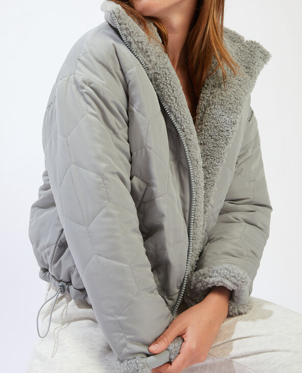 Veste reversible fourrure outlet