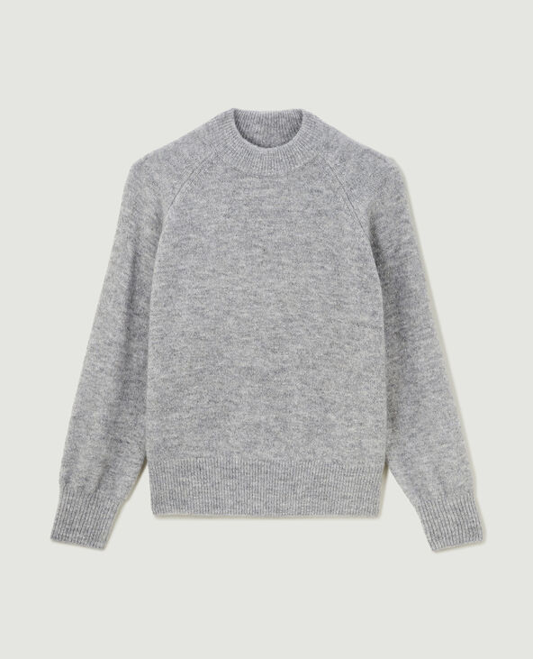 Pull gris laine outlet