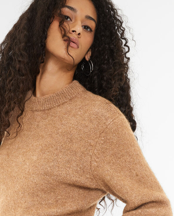 Pull en maille douce et chaude marron - Pimkie