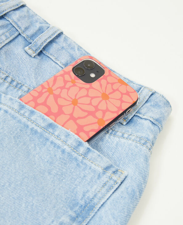 Coque iPhone Fleurs rose clair - Pimkie