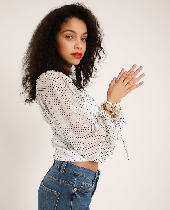 Top à smock blanc - Pimkie