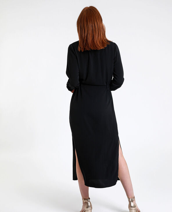 Robe chemise longue noir - Pimkie