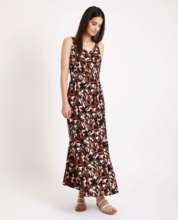Robe longue camouflage marron - Pimkie