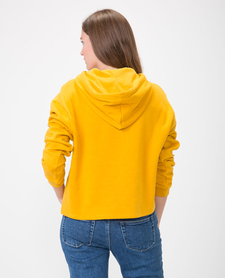 Sweat court jaune ocre - Pimkie