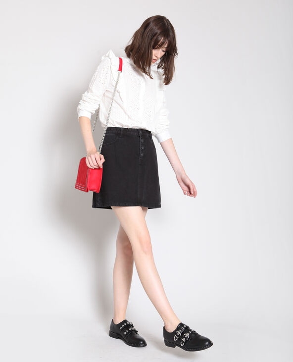 Chemisier à broderies blanc - Pimkie